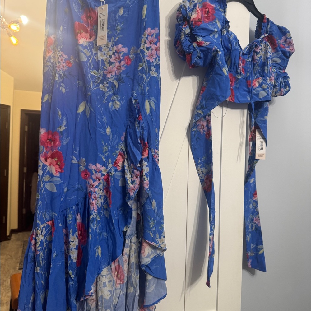 Yumi Kim Magic Blue Floral Skirt